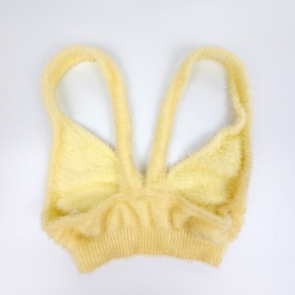 NEW For Love and Lemons Devon Fuzzy Crop Top Bralette Lounge Tank 90s Soft Girl - Picture 6 of 6